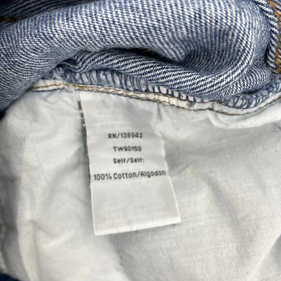 TWELVE by ONTWELFTH Womens Jeans Distressed Size 28 Tapered High Waist Y2K Taper - Picture 3 of 9